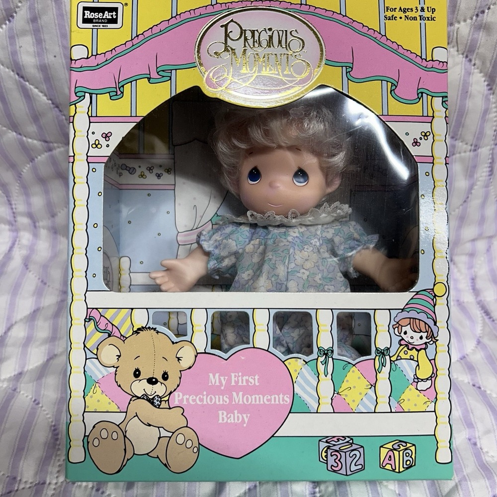 Precious Moments Vintage 1992 My First Precious Moments Baby 6" Vinyl Girl Doll